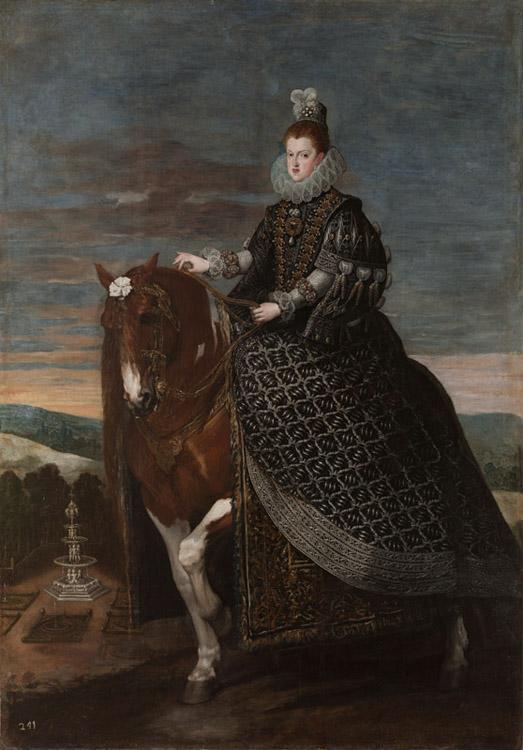 Diego Velazquez Queen Margarita on Horseback (df01) Sweden oil painting art